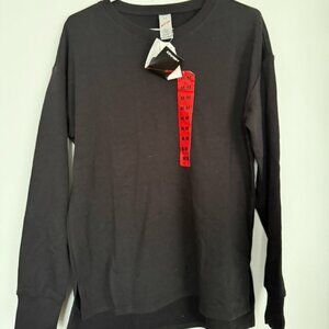 NWT HEAD Black Long Sleeve Performance Crewneck Top | Size M | Athleisure Active